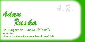 adam ruska business card